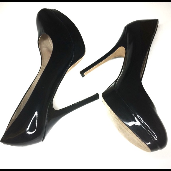 Joan & David Shoes - Joan & David Platform Black Patent Heels Size 8